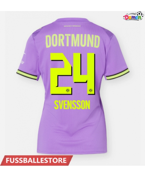 Günstige Borussia Dortmund Daniel Svensson #24 3rd trikot Damen 2026-27 Kurzarm